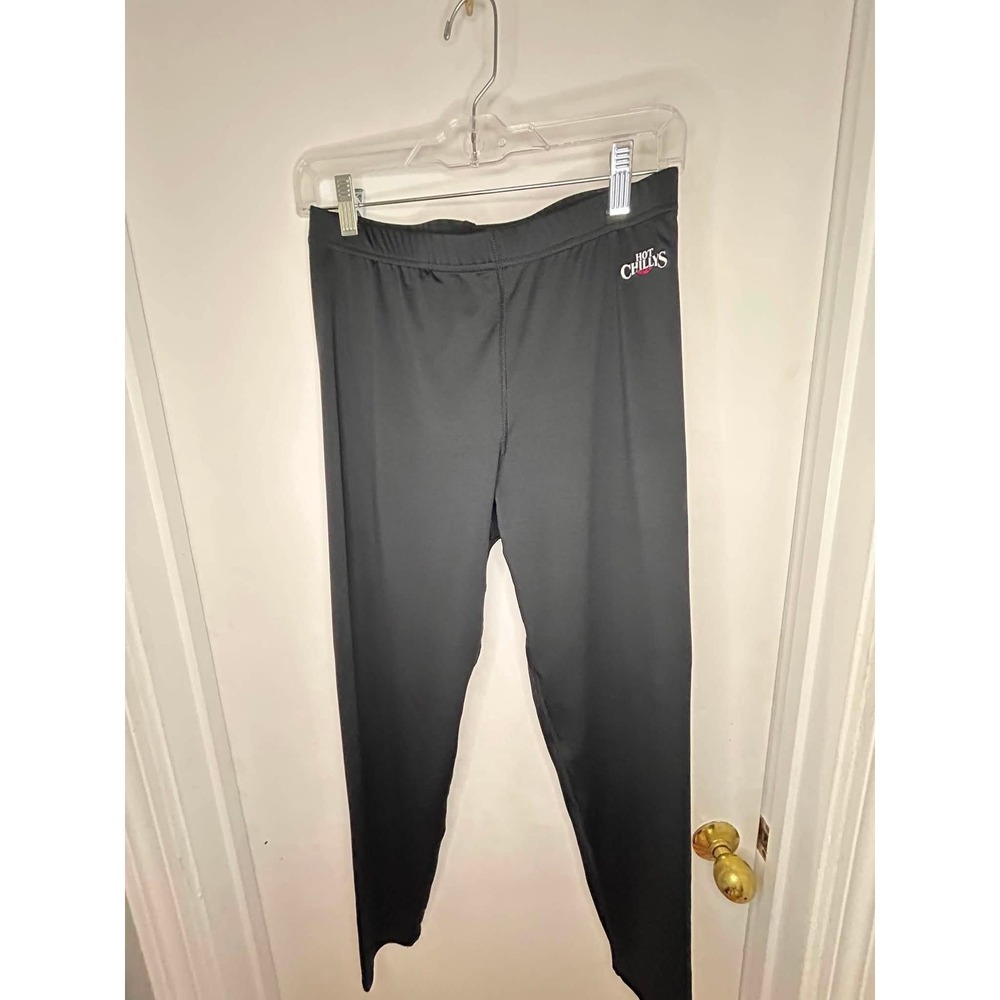 Hot Chillys Base Layer Leggings Mens Large Black Thermal Tights HC9910 USA Made